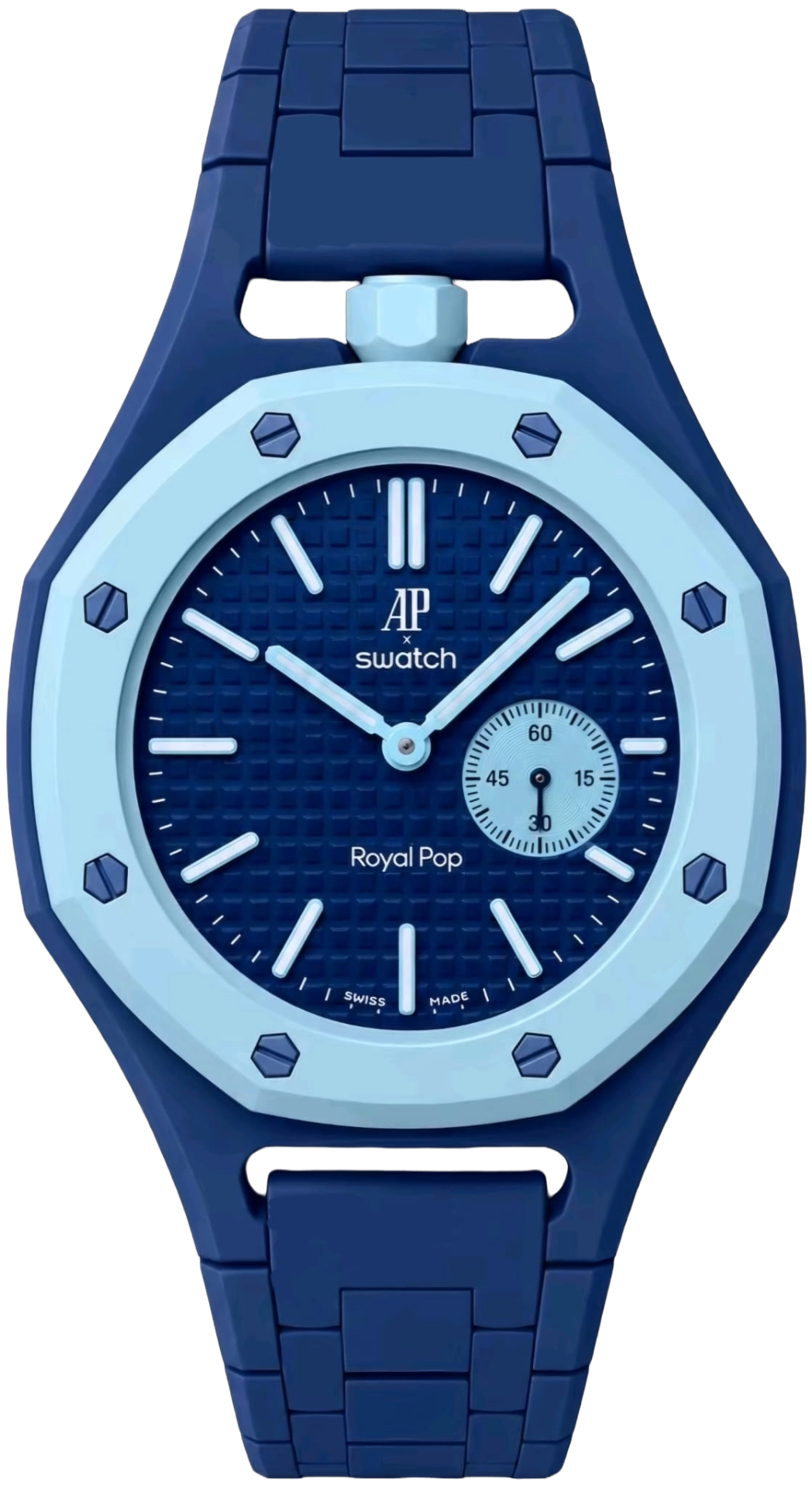 Bracelet premium Bleu Marine compatible Swatch x Audemars Piguet Royal Pop - Pop's Straps
